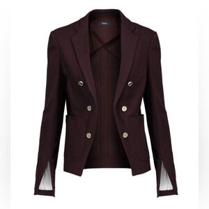 Theory Fixture Lux Ponte Open Front Blazer